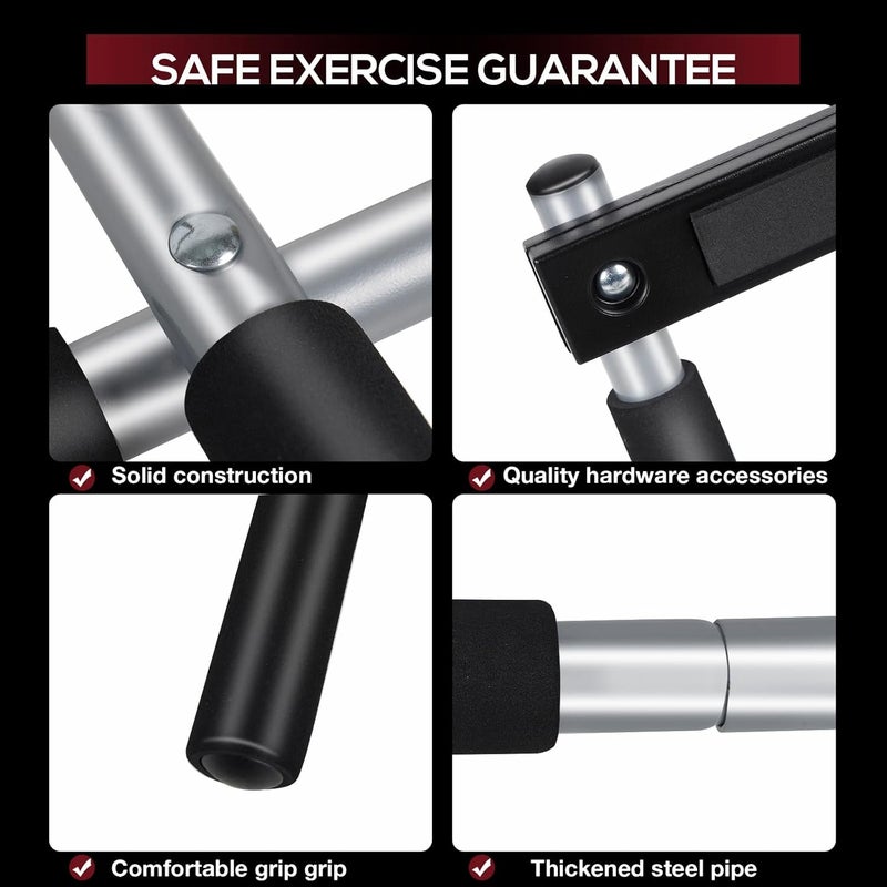 GYE Doorway Pull Up Bar for Home Gym, Adjustable Width, Heavy-Duty Steel，Max Limit 440 lbs Upper Body Fitness Workout Bar with Foam Grips，Indoor Portable Upper Body Workout Bar for Strength Training - Image 2